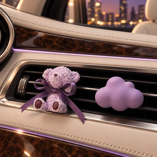 Mistoriah Purple Bear Car Vent Diffuser