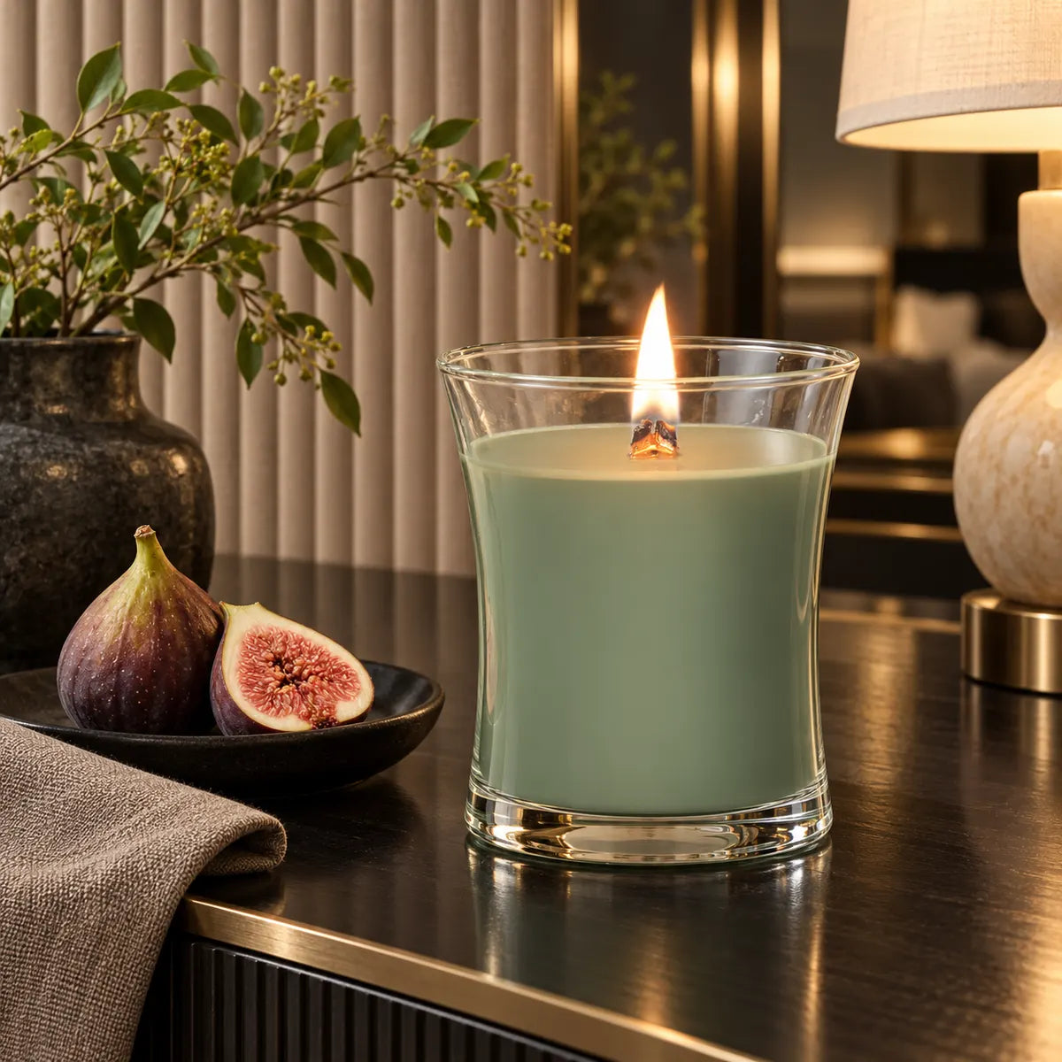 Mistoriah Verdant Fig Crackling Scented Candle