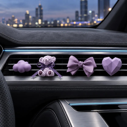 Mistoriah Purple Bear Car Vent Diffuser