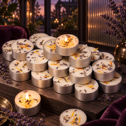 Mistoriah Lavender Botanical Tealight Candles