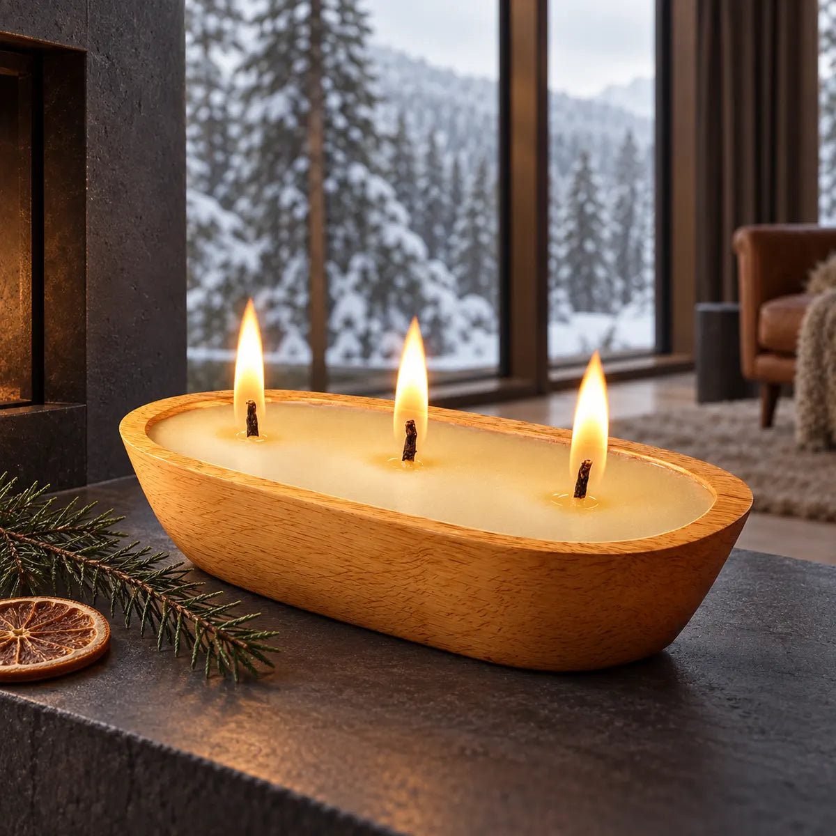 Mistoriah Large Dough Bowl Soy Candle